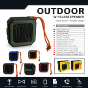 New Rixing NR-103 Mini TWS Bluetooth Speaker with Lanyard(Orange)