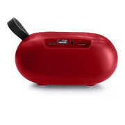 New Rixing NR-105 Mini TWS Metal Bluetooth Speaker Support Hands-free Call / FM(Red)