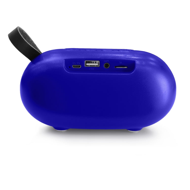 New Rixing NR-105 Mini TWS Metal Bluetooth Speaker Support Hands-free Call / FM(Blue)