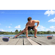 New Rixing NR-105 Mini TWS Metal Bluetooth Speaker Support Hands-free Call / FM(Brown)