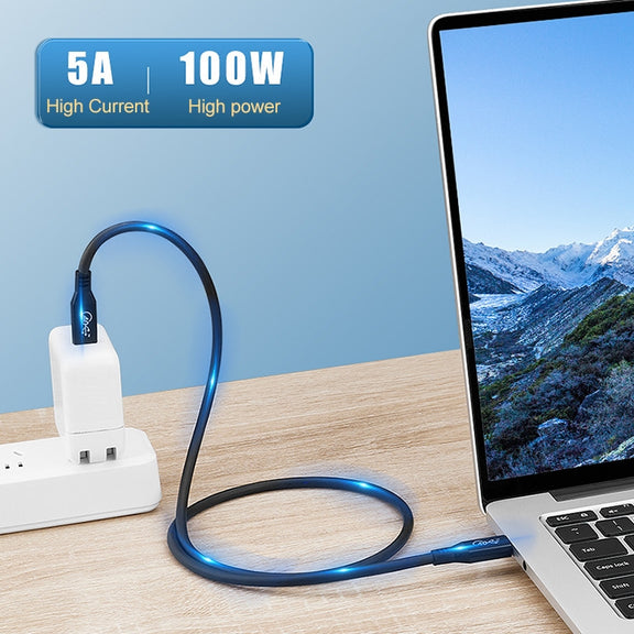 100W USB-C / Type-C 4.0 Male to USB-C / Type-C 4.0 Male Full-function Data Cable for Thunderbolt 3, Cable Length:1m