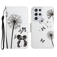 For Samsung Galaxy S21 Ultra 5G Painted Pattern Horizontal Flip Leather Case with Holder & Card Slot & Wallet(Dandelion) - free shipping - PMC TechLife - Order now!