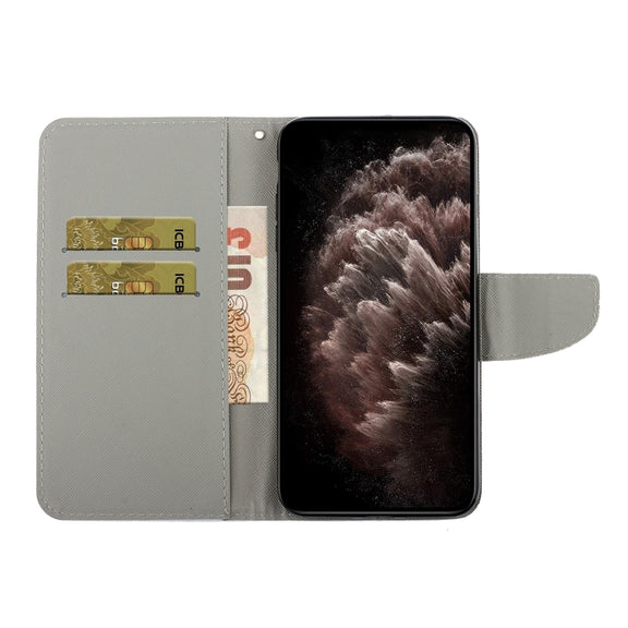 For Samsung Galaxy S21 Ultra 5G Painted Pattern Horizontal Flip Leather Case with Holder & Card Slot & Wallet(Dandelion)