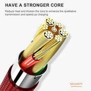 ADC-001 3A USB to 8 Pin Weave Fast Charging Data Cable, Length:1m(Black)