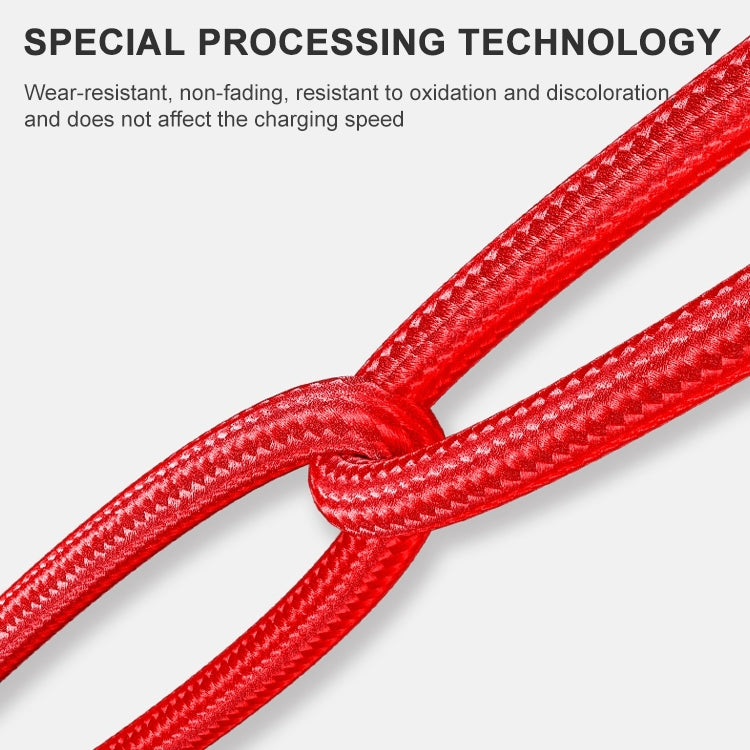 ADC-001 3A USB to 8 Pin Weave Fast Charging Data Cable, Length:1m(Black)