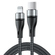 ADC-003 USB-C / Type-C to 8 Pin PD Fast Charging Weave Data Cable for iPhone, iPad, Length:1m(Grey) - Normal Style Cable by PMC TechLife | Online Shopping South Africa | PMC TechLife