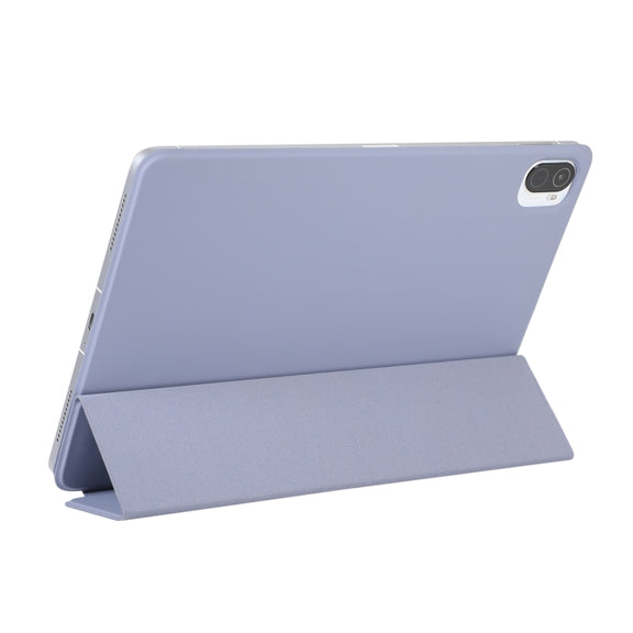 For Xiaomi Pad 5 / Pad 5 Pro Solid Color Magnetic Buckle Horizontal Flip Leather Case with Holder(Black)