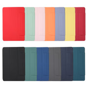 For Xiaomi Pad 5 / Pad 5 Pro Solid Color Magnetic Buckle Horizontal Flip Leather Case with Holder(Black)