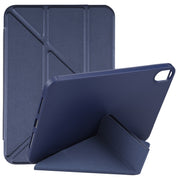 For iPad mini 6 / mini 2024 TPU Horizontal Deformation Flip Leather Tablet Case with Holder(Dark Blue)
