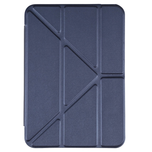For iPad mini 6 / mini 2024 TPU Horizontal Deformation Flip Leather Tablet Case with Holder(Dark Blue)