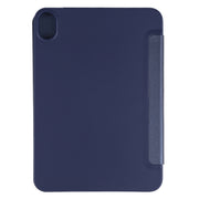 For iPad mini 6 / mini 2024 TPU Horizontal Deformation Flip Leather Tablet Case with Holder(Dark Blue)