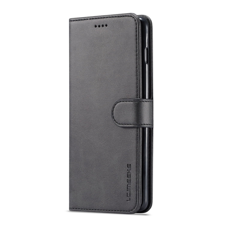 For Galaxy S10 LC.IMEEKE Calf Texture Horizontal Flip Leather Case, with Holder & Card Slots & Wallet(Black)