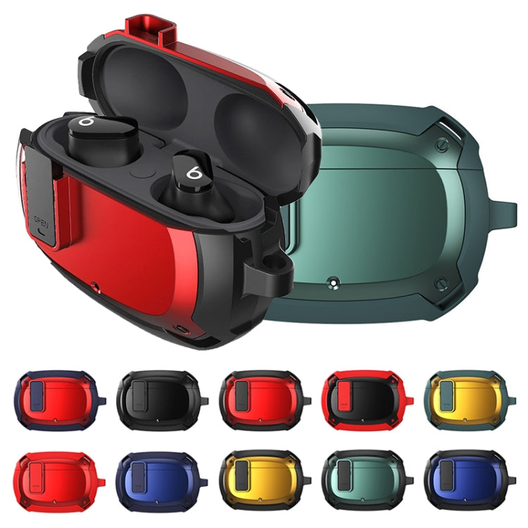 Bumblebee Armor Earphone Protective Case with Switch & Hook For Beats Studio Buds(Black)