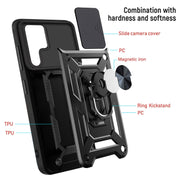 For Samaung Galaxy S22 Ultra 5G Sliding Camera Cover Design TPU+PC Protective Case(Blue)