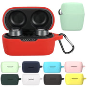Wireless Earphone Silicone Protective Case with Hook for JBL T280TWS X(Dark Green)