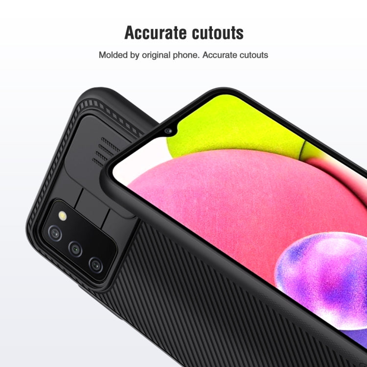 For Samsung Galaxy A03s / A037G NILLKIN Black Mirror Series PC Camshield Full Coverage Dust-proof Scratch Resistant Case(Black)