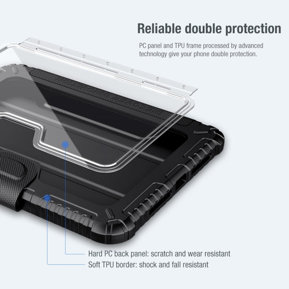 For iPad mini 6 / mini 2024 NILLKIN Bumper Pro Horizontal Flip Tablet Case with Pen Slot & Holder & Sleep / Wake-up Function(Black)