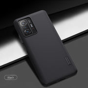 For Xiaomi Mi 11T / 11T Pro NILLKIN Frosted Concave-convex Texture PC Phone Protective Case(Black)
