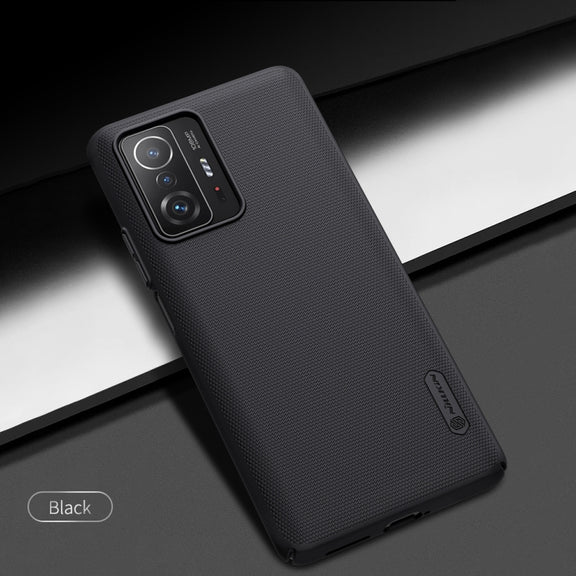 For Xiaomi Mi 11T / 11T Pro NILLKIN Frosted Concave-convex Texture PC Phone Protective Case(Black)