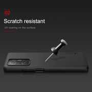 For Xiaomi Mi 11T / 11T Pro NILLKIN Frosted Concave-convex Texture PC Phone Protective Case(Black)