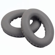 For BOSE QC35 Imitation Leather Soft Headphone Earmuff Jacket with LR Cotton, One Pair(Dark Grey)