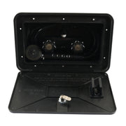 A6622-02 Black RV External Shower Box Head with Hose