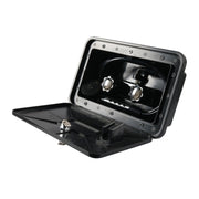 A6622-02 Black RV External Shower Box Head with Hose