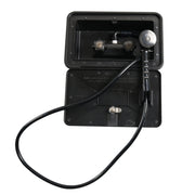 A6622-02 Black RV External Shower Box Head with Hose