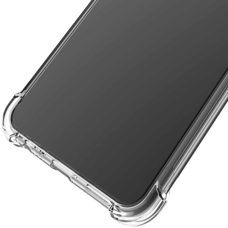 For Google Pixel 5a 5G IMAK All-inclusive Shockproof Airbag TPU Case with Screen Protector(Transparent)