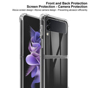 For Samsung Galaxy Z Flip3 5G IMAK UX-9 Series Transparent Shockproof Acrylic + TPU Phone Protective Case