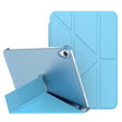 For iPad mini 2024 / mini 6 Double-sided Matte Translucent PC Deformation Tablet Leather Case with Holder & Sleep / Wake-up Function(Sky Blue) - iPad mini 6 Cases by PMC TechLife | Online Shopping South Africa | PMC TechLife | Buy Now Pay Later Mobicred