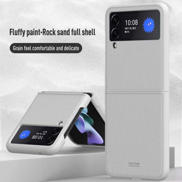 For Samsung Galaxy Z Flip3 5G Rock Sand All Inclusive Phone Case(Purple)