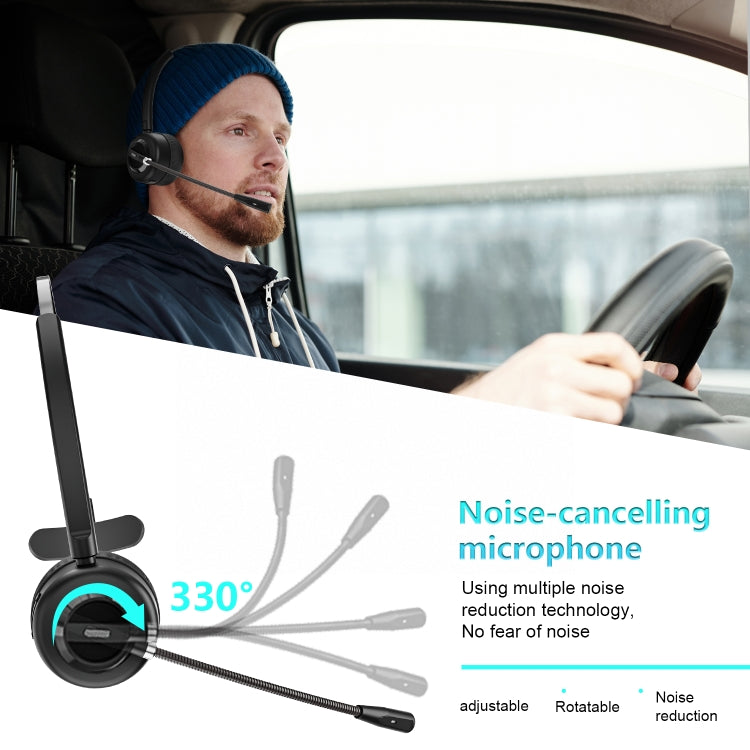 Anivia A8 Bluetooth Telephone Headset with Noise-cancelling Microphone(Black)