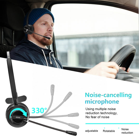 Anivia A8 Bluetooth Telephone Headset with Noise-cancelling Microphone(Black)