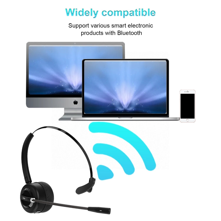 Anivia A8 Bluetooth Telephone Headset with Noise-cancelling Microphone(Black)