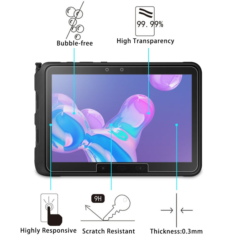 1 PCS For Galaxy Tab Active Pro T545 / Active4 Pro 9H 0.3mm Explosion-proof Tempered Glass Film
