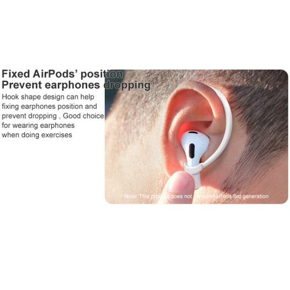 1 Pair imak Wireless Earphones Silicone Anti-lost Lanyard Ear Hook For AirPods 3(White)