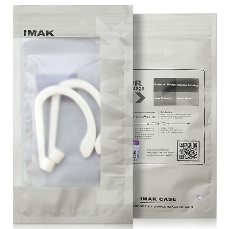 1 Pair imak Wireless Earphones Silicone Anti-lost Lanyard Ear Hook For AirPods 3(White)