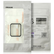 IMAK Shockproof PC Protective Case with Tempered Glass Film For Apple Watch Series 6 & SE & 5 & 4 44mm(White) - Watch Cases by imak