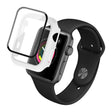 IMAK Shockproof PC Protective Case with Tempered Glass Film For Apple Watch Series 3 & 2 & 1 38mm(White) - Watch Cases by imak
