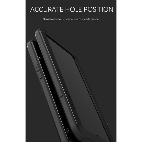 For iPhone 13 Pro LOVE MEI Metal Shockproof Life Water-resistant Dustproof Protective Phone Case (Red)
