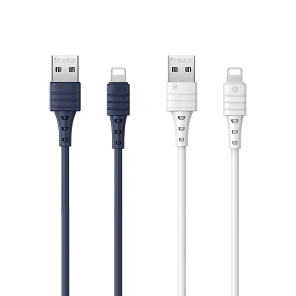REMAX RC-179i 2.4A 8 Pin High Elastic TPE Fast Charging Data Cable, Length: 1m(Blue)
