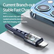 REMAX RC-179i 2.4A 8 Pin High Elastic TPE Fast Charging Data Cable, Length: 1m(Blue)