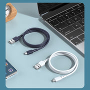REMAX RC-179m  2.4A Micro USB High Elastic TPE Fast Charging Data Cable, Length: 1m(White)