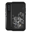 For Samsung Galaxy S21 FE LOVE MEI Metal Shockproof Waterproof Dustproof Protective Phone Case with Glass(Black) - free shipping - PMC TechLife - Order now!