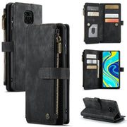For Xiaomi Redmi Note 9 Pro Max / Redmi Note 9 Pro / Redmi Note 9s CaseMe-C30 Multifunctional Horizontal Flip PU + TPU Phone Case(Black)