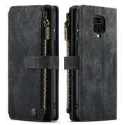 For Xiaomi Redmi Note 9 Pro Max / Redmi Note 9 Pro / Redmi Note 9s CaseMe-C30 Multifunctional Horizontal Flip PU + TPU Phone Case(Black)