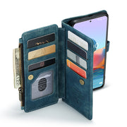 For Xiaomi Redmi Note 10 Pro 4G / Redmi Note 10 Pro Max CaseMe-C30 Multifunctional Horizontal Flip PU + TPU Phone Case(Blue)