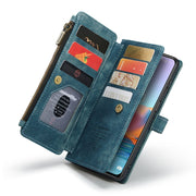 For Xiaomi Redmi Note 10 Pro 4G / Redmi Note 10 Pro Max CaseMe-C30 Multifunctional Horizontal Flip PU + TPU Phone Case(Blue)