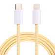 12W PD USB-C / Type-C to 8 Pin Data Cable, Cable Length: 1m(Yellow) - 2 in 1 Cable by PMC TechLife | Online Shopping South Africa | PMC TechLife
